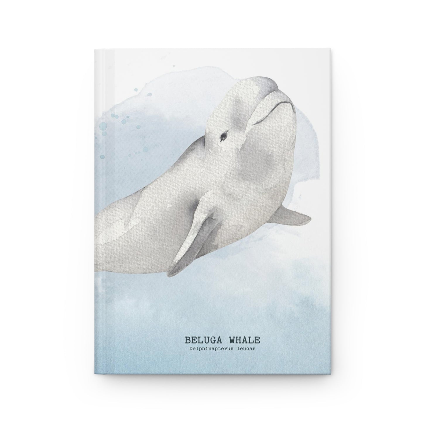 Beluga Whale Hardcover Journal
