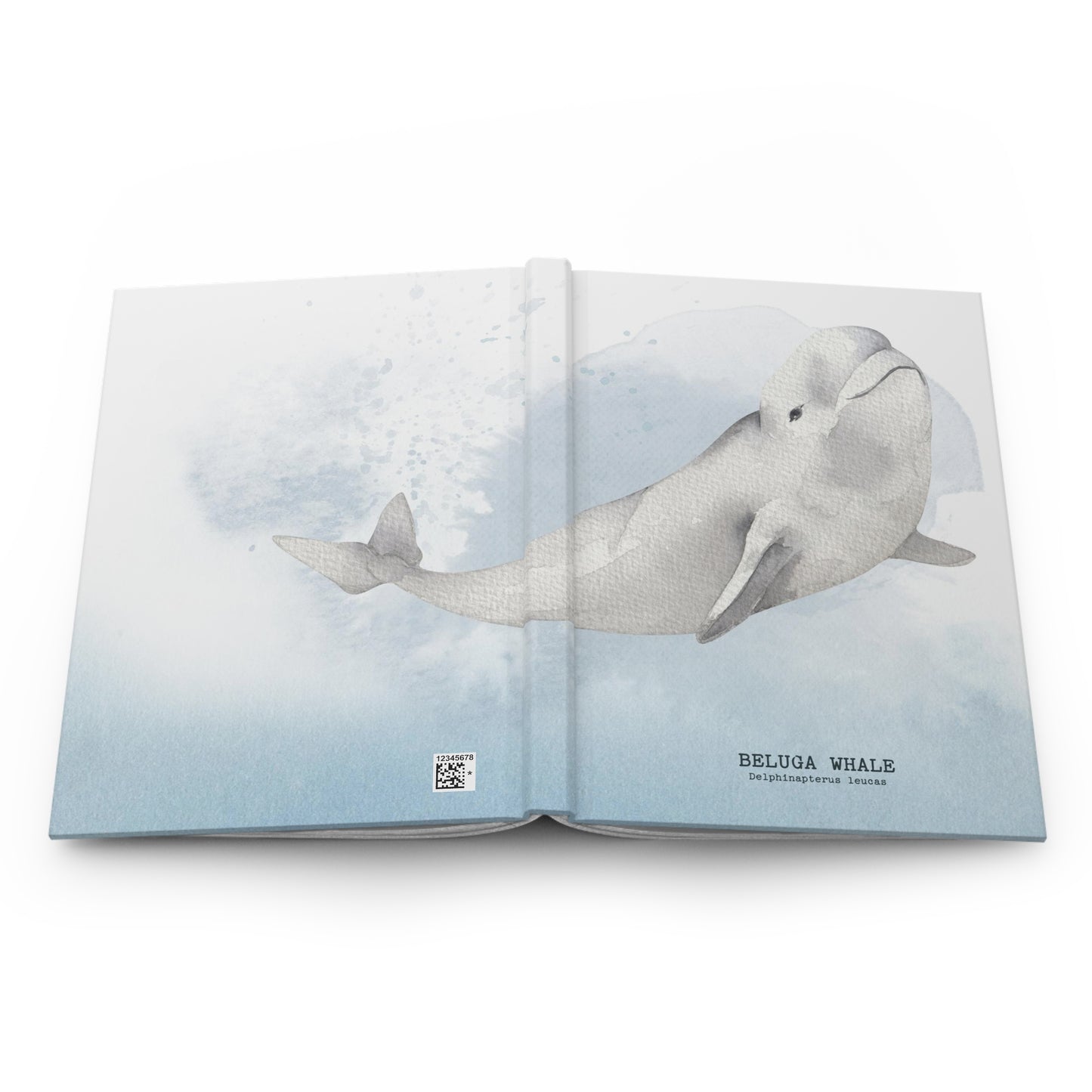 Beluga Whale Hardcover Journal