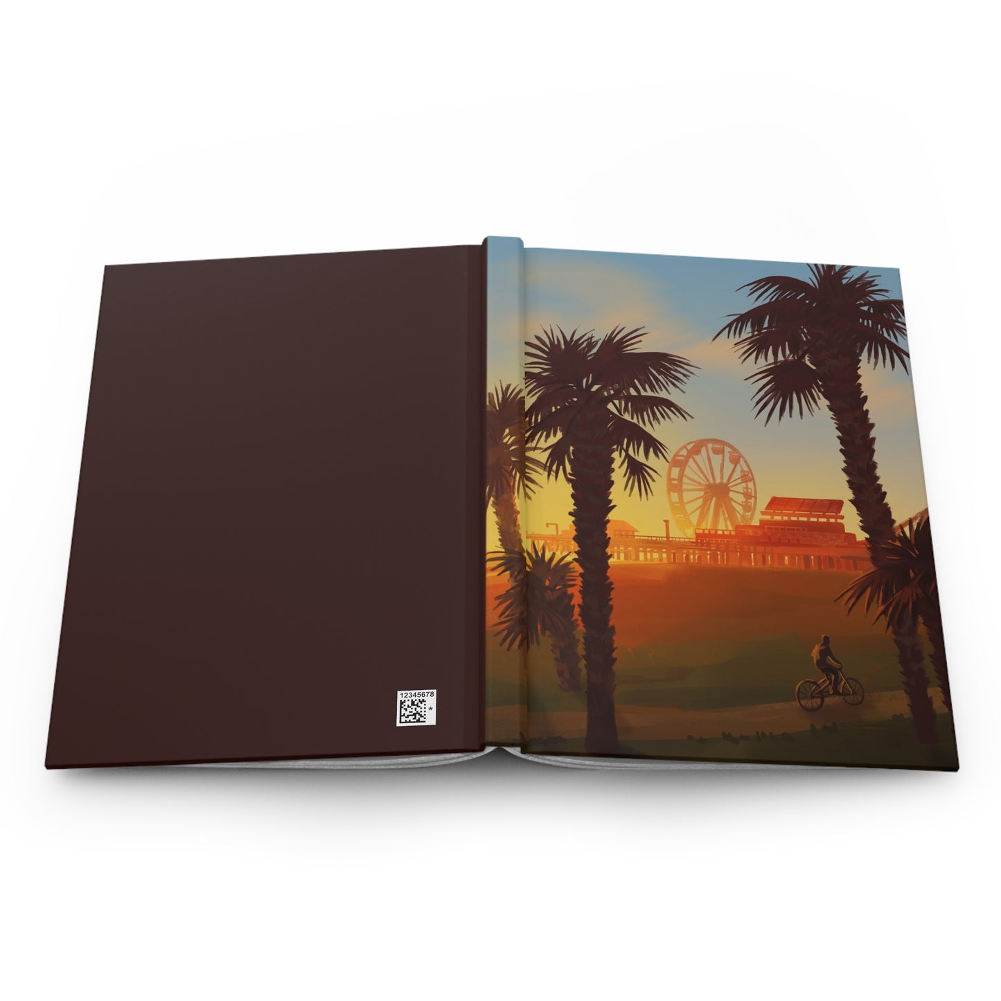 Santa Monica Pier Hardcover Journal