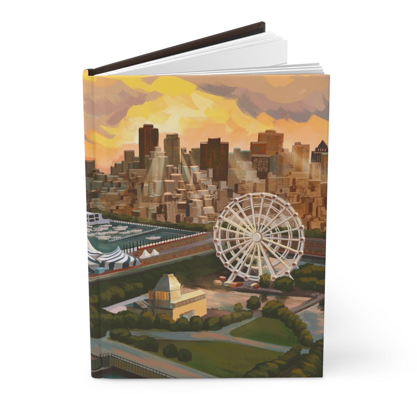 Old Port of Montreal Hardcover Journal