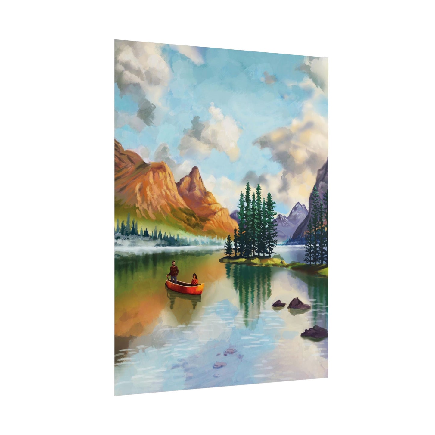 Maligne Lake, Jasper National Park Poster