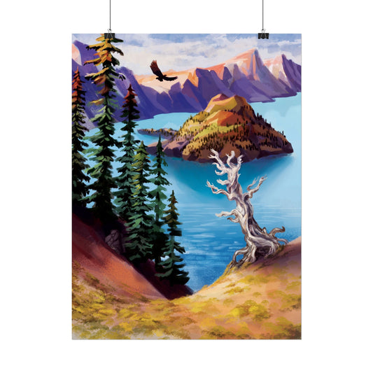 Crater Lake National Park Poster